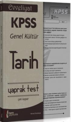 Evveliyat Kpss Genel Kültür Tarih Yaprak Test 2016