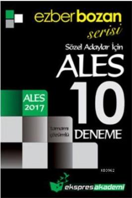 Ezberbozan Serisi ALES Sözel Adaylar İçin Tamamı Çözümlü 10 Deneme 2017