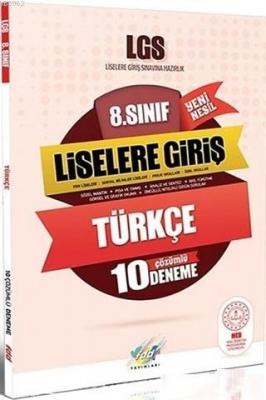 FDD Yayınları 8. Sınıf LGS Türkçe Çözümlü 10 Deneme FDD Kolektif