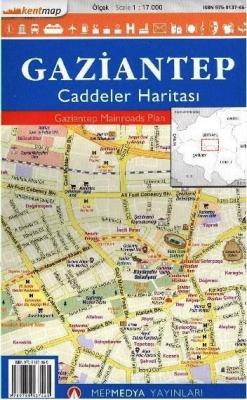 Gaziantep Caddeler Haritası Kolektif