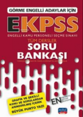 Görme Engelli Adaylar İçin EKPSS Soru Bankası - Tüm Dersler