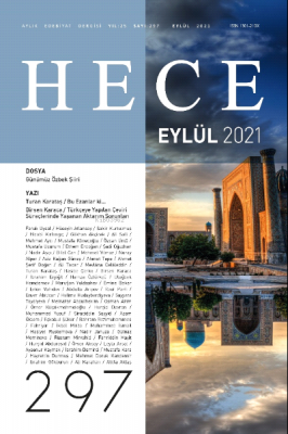 Hece Aylık Edebiyat Dergisi Sayı: 297 Eylül 2021 Kolektif