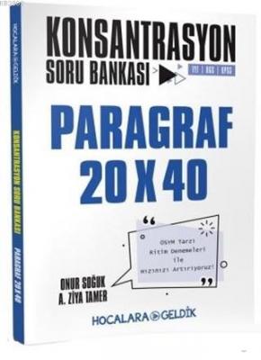 Hocalara Geldik Yayınları Paragraf Konsantrasyon 20x40 Soru Bankası Ho