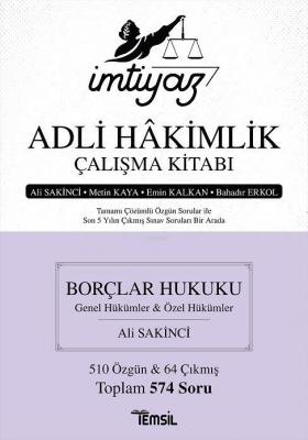 İmtiyaz Adli Hakimlik Çalışma Kitabı Borçlar Hukuku