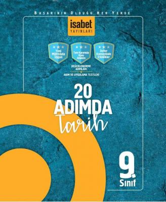 İsabet Yayınları 9. Sınıf 20 Adımda Tarih Konu Özetli Soru Bankası İsabet