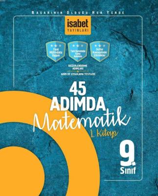 İsabet Yayınları 9. Sınıf 45 Adımda Matematik 1. Kitap İsabet