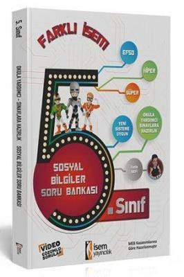 İsem Yayıncılık 2019 Farklı İsem 5. Sınıf Sosyal Bilgiler Soru Bankası