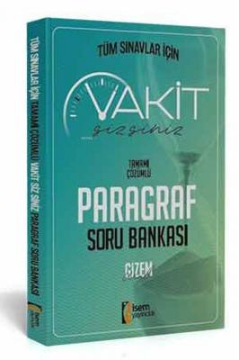 İsem Yayınları 2020 KPSS Tüm Sınavlar İçin Paragraf Vakit Sizsiniz Soru Bankası