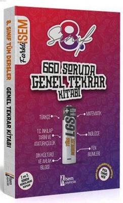 İsem Yayınları 8. Sınıf LGS 660 Soruda Genel Tekrar Kitabı İsem Kolekt