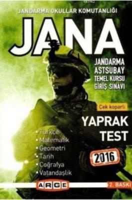 Jana Jandarma Astsubay Temel Kursu Giriş Sınavı Kolektif
