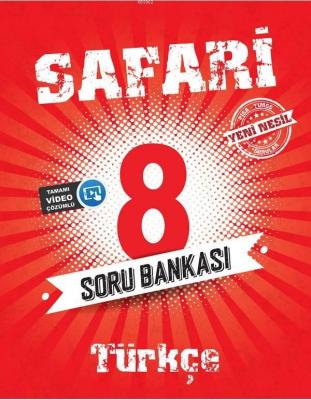 Kırmızı Beyaz Yayınları 8. Sınıf LGS Türkçe Safari Soru Bankası Kırmız