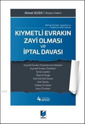 Kıymetli Evrakların Zayi Olması ve İptal Davası