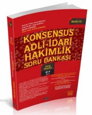 Konsensus Adli İdari Hakimlik Vergi Hukuku Soru Bankası