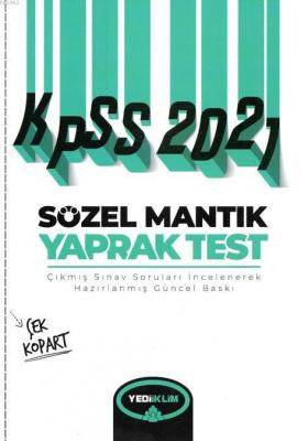KPSS 2021 Sözel Mantık Yaprak Test Kolektif