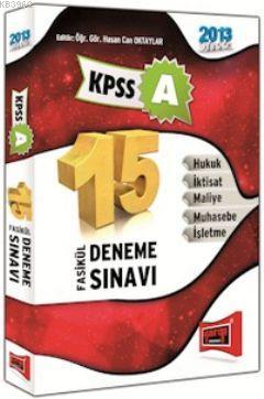 KPSS A 15 Fasikül Deneme Yargı Yayınevi 2013 Hasan Can Oktaylar