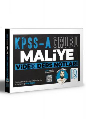 KPSS A Maliye Video Ders Notları Benim Hocam Yayınları
