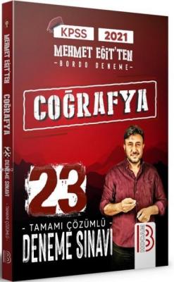 KPSS Coğrafya Tamamı Çözümlü 23 Deneme Sınavı Benim Hocam Yayınları