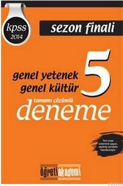 KPSS Genel Kültür Genel Yetenek Sezon Finali Tamamı Çözümlü 5 Deneme