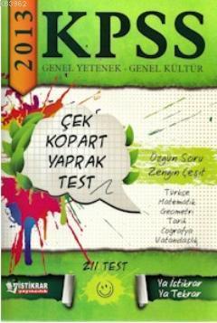 KPSS Genel Kültür Genel Yetenek Yaprak Test Kolektif