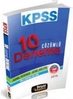 KPSS Lise Ön Lisans Çözümlü 10 Deneme 2016 Kolektif