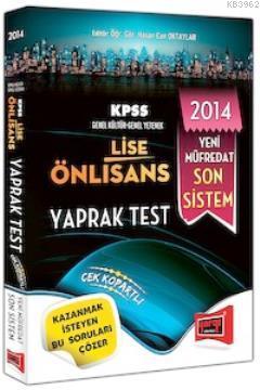 KPSS Lise Önlisans Yaprak Test Hasan Can Oktaylar