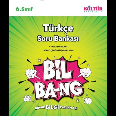 Kültür Yayınları 6. Sınıf Bil Bang Türkçe Soru Bankası Kültür