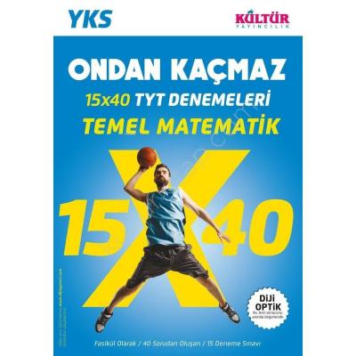 Kültür Yayınları TYT Ondan Kaçmaz 15x40 Matematik Denemeleri Kültür Ko