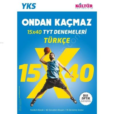 Kültür Yayınları TYT Ondan Kaçmaz 15x40 Türkçe Denemeleri Kültür Kolek