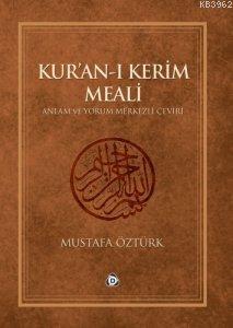 Kur'an'ı Kerim Meali Anlam ve Yorum Merkezli Çeviri (hafız boy) Mustaf