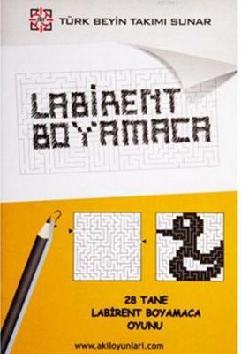 Labirent Boyamaca Tek Renk Kolektif