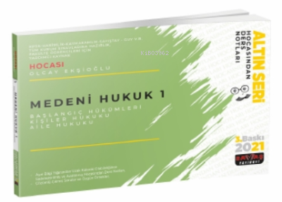 Medeni Hukuk 1 Ders Notları