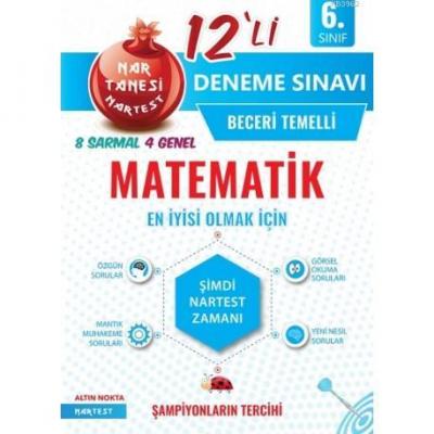 Nartest Yayınları 6. Sınıf Matematik 12li Deneme Sınavı Nartest Kolekt