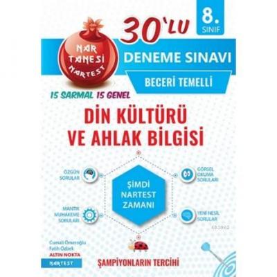 Nartest Yayınları 8. Sınıf LGS Din Kültürü ve Ahlak Bilgisi Nar Tanesi 30 lu Deneme Nartest