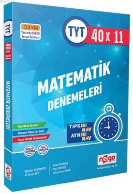 Nego Yayınları TYT Matematik Tamamı Video Çözümlü 40x11 Branş Deneme N