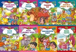 Neşeli Orman Hikayeleri Dizisi (8 Kitap Takım) - Büyük Boy Bestami Yaz