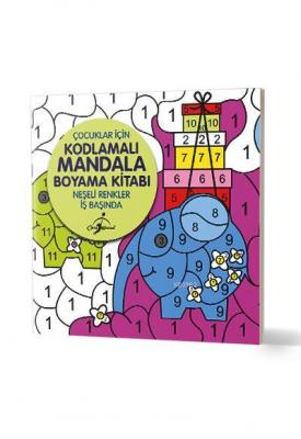 Neşeli Renkler İş Başında - Çocuklar İçin Kodlamalı Mandala Boyama Kit