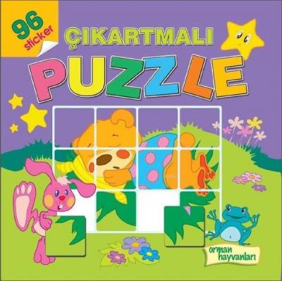 Orman Hayvanları - Çıkartmalı Puzzle 96 Sticker Kolektif