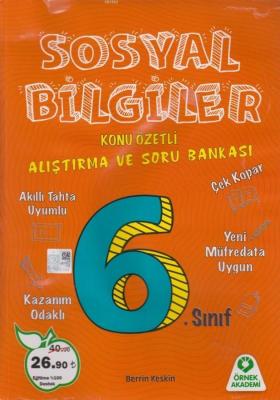 Örnek Akademi Yayınları 6. Sınıf Sosyal Bilgiler Konu Özetli Araştırma