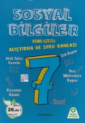 Örnek Akademi Yayınları 7. Sınıf Sosyal Bilgiler Konu Özetli Araştırma