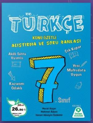 Örnek Akademi Yayınları 7. Sınıf Türkçe Konu Özetli Alıştırma ve Soru 