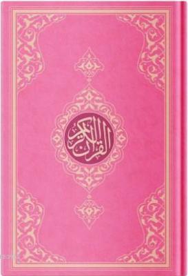Orta Boy Resm-i Osmani Kur'an-ı Kerim (Özel, Pembe Kapak, Mühürlü, Kod:KR0042)