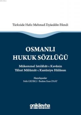 Osmanlı Hukuk Sözlüğü Fethi Gedikli