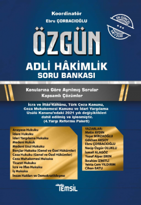 Özgün Adli Hakimlik Soru Bankası Ebru Çorbacıoğlu Hamza Parlak