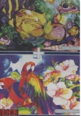 Papağanlar Çiçekler Denizde Akvaryum 1000 X 2 Puzzle