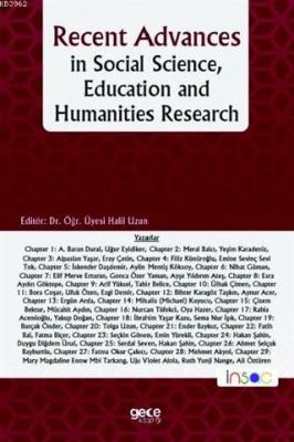 Recent Advances in Social Science, Education and Humanities Research K
