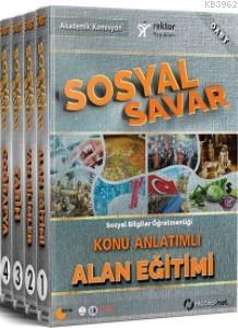 Rektör 2018 ÖABT Sosyal Savar Sosyal Bilgiler Öğretmenliği Konu Anlatımlı Modüler Set (4 Kitap)