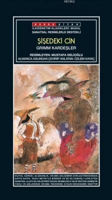 Sanatsal Resimli Şişedeki Cin