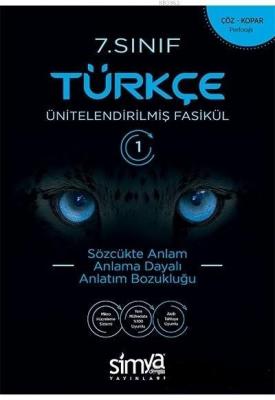 Simya Dergisi Yayınları 7. Sınıf Türkçe Konu Özetli Soru Fasikülleri 8