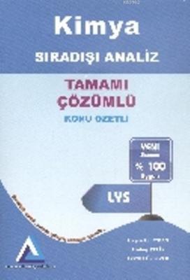 Sıradışı Analiz Yayınları AYT Kimya 2 Konu Özetli Tamamı Çözümlü Sıradışı Analiz