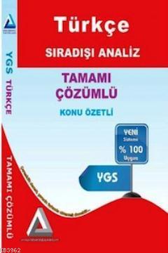 Sıradışı Analiz Yayınları TYT Türkçe Konu Özetli Tamamı Çözümlü Sıradışı Analiz